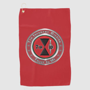 7th Infantry Division  Golf Towel