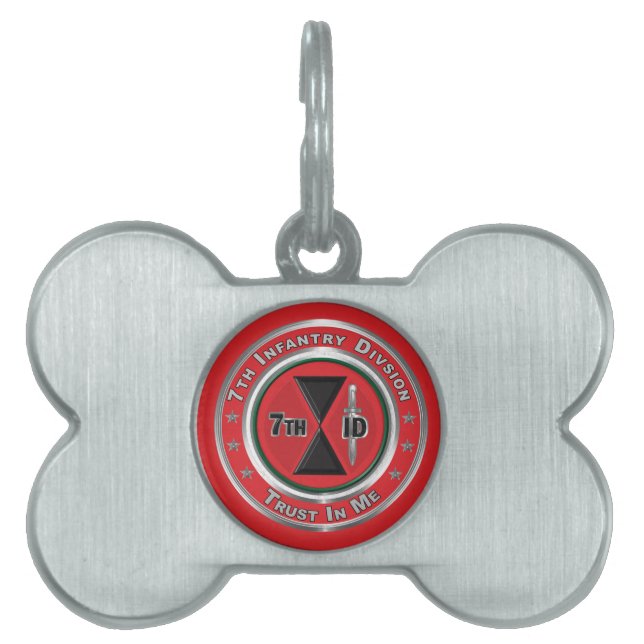 7th Infantry Division Pet ID Tag (Front)