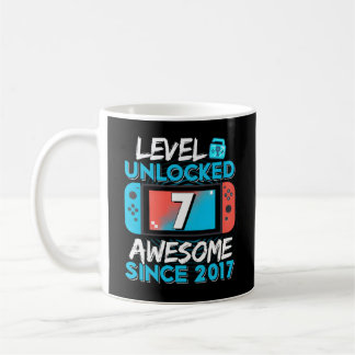 7Th Level 7 Unlocked Awesome 2017 Video Gamer Coffee Mug