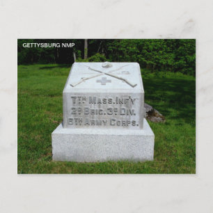 7TH MASSACHUSETTS INFANTRY POSTCARD