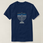 7th Night of Hanukkah Glitter T-Shirt<br><div class="desc">Hanukkah 2022 will begin in the evening of Sunday 18 December and ends in the evening of Monday 26 December</div>
