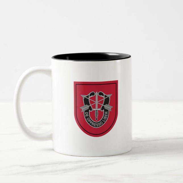 7th Special Forces Group (7th SFG) Two-Tone Coffee Mug (Left)