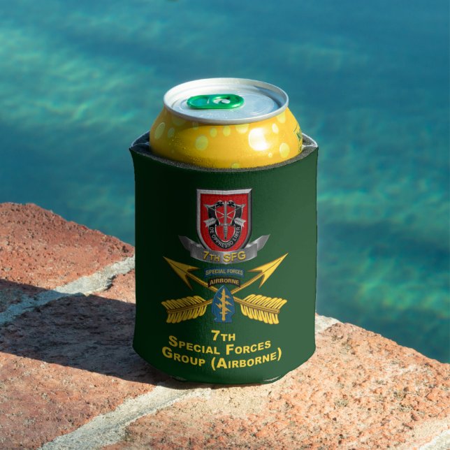 7th Special Forces Group (Airborne) Can Cooler (In Situ Pool)