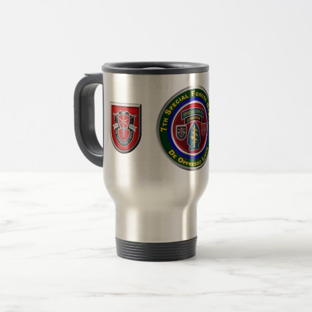 7th Special Forces Group Airborne   Travel Mug (Front Left)