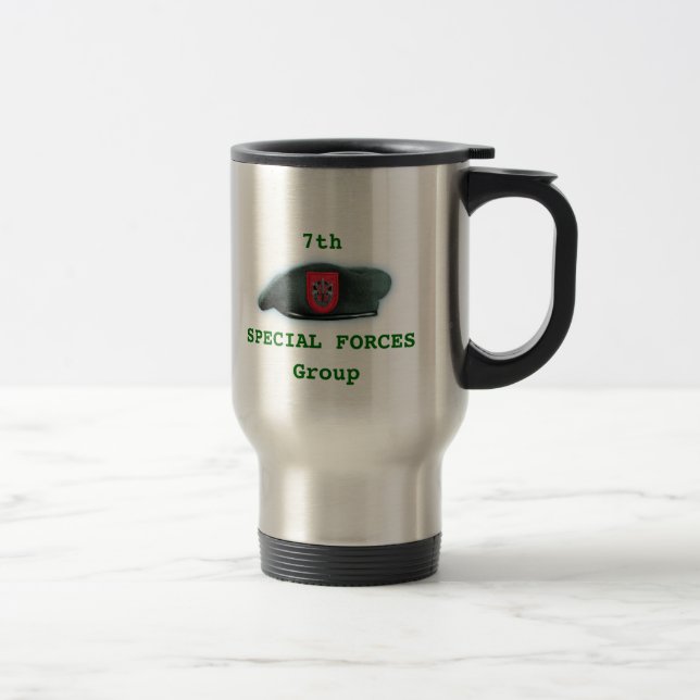 7th Special forces group iraq nam son vets Mug (Right)