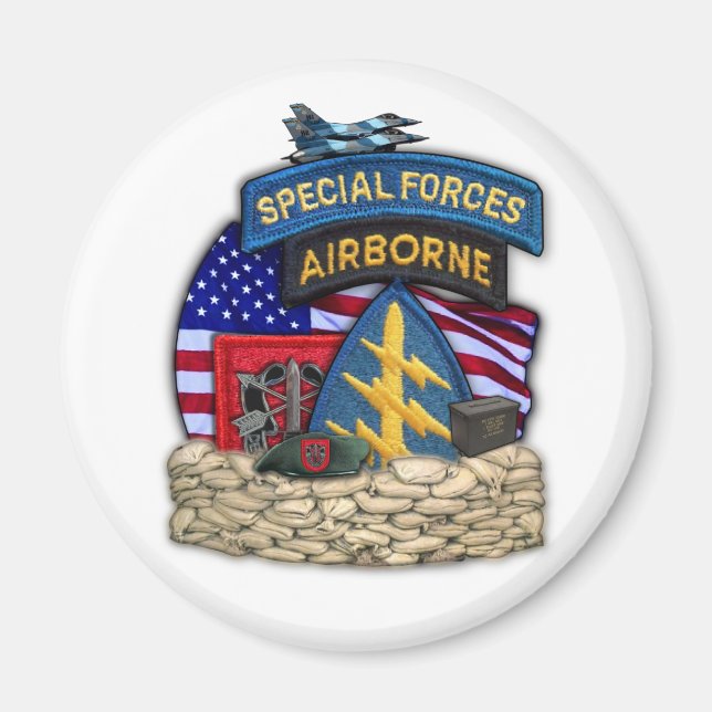 7th special forces group veterans vets iraq magnet (Front)
