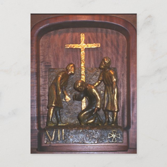 7th Station of the Cross Postcard (Front)