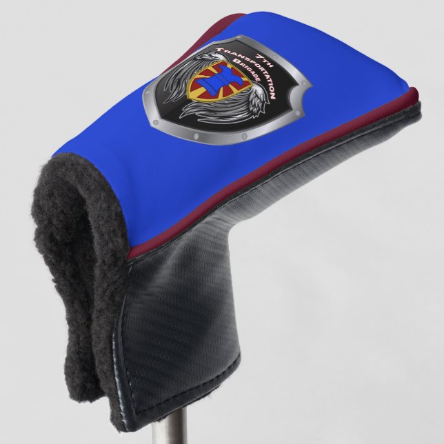 7th Transportation Brigade Expeditionary Shield Golf Head Cover (3/4 Front)