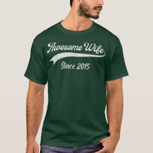 7th Wedding Aniversary Gift For Her Awesome Wife S T-Shirt