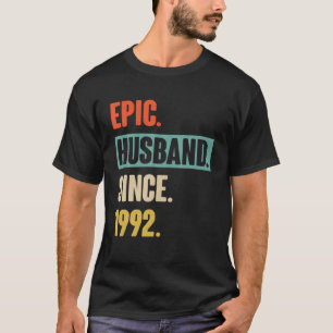 7Th Wedding Aniversary Gift For Him Epic Husband S T-Shirt