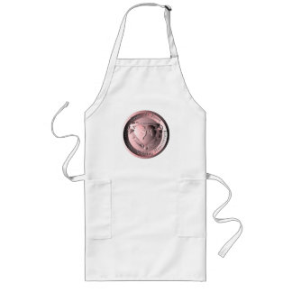7th Wedding Anniversary Copper Medallion Long Apron