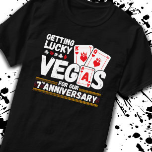 7th Wedding Anniversary - Couples Las Vegas Trip T-Shirt