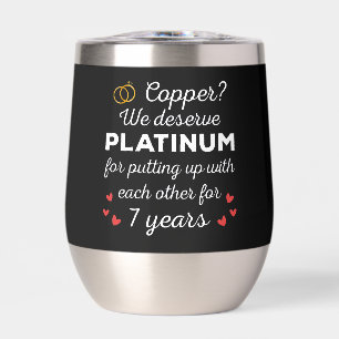 7th Wedding Anniversary I - Copper Funny Couple