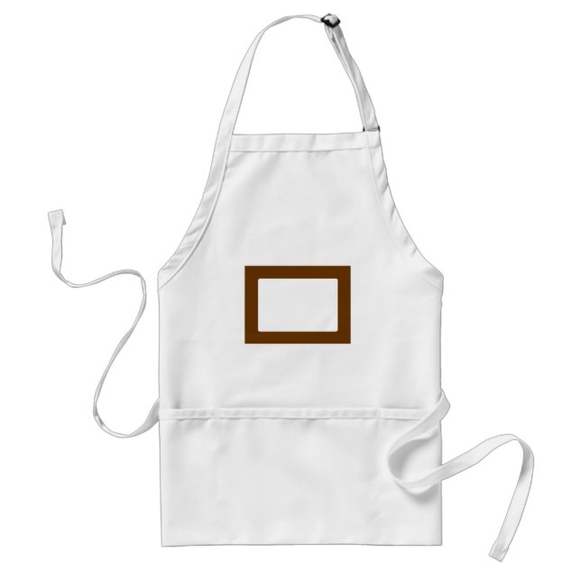 7X5 Card with Round Inside Conors Transp Brown Standard Apron (Front)