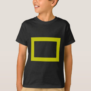 7X5 Card with Round Inside Conors Transp Gold T-Shirt