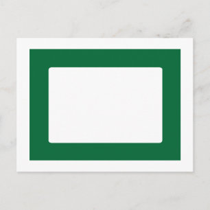 7X5 Card with Round Inside Conors Transp Green Dk