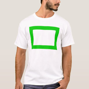7X5 Card with Round Inside Conors Transp Green T-Shirt