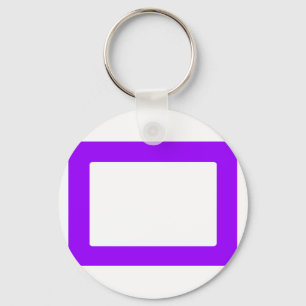 7X5 Card with Round Inside Conors Transp Purple Key Ring