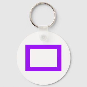7X5 Card with Round Inside Conors Transp Purple Key Ring