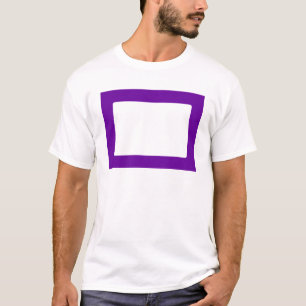 7X5 Card with Round Inside Conors Transp PurpleDk T-Shirt