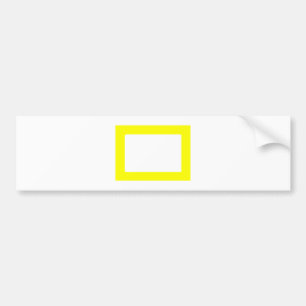 7X5 Card with Round Inside Conors Transp Yellow Bumper Sticker