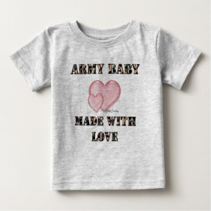 7x7 Army Baby Made with Love by Dani T-Shirt
