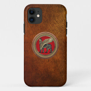 [800] Assyrian Winged Lion: Gold & Black Lamassu Case-Mate iPhone Case