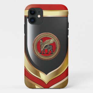 [800] Assyrian Winged Lion: Gold & Black Lamassu Case-Mate iPhone Case