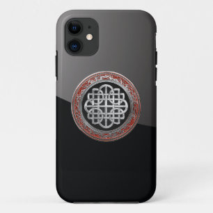 [800] Sacred Celtic Silver Knot Cross Case-Mate iPhone Case