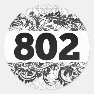 802 CLASSIC ROUND STICKER