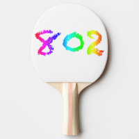 802 Ping Pong Paddle, Red Rubber Back