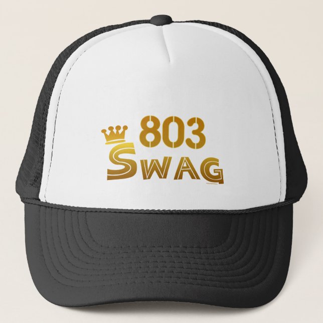 803 South Carolina Swag Trucker Hat (Front)
