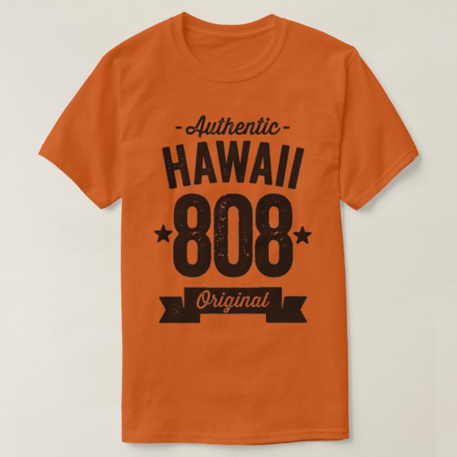 808 Hawaii Area Code Authentic TShirt 7 (Design Front)