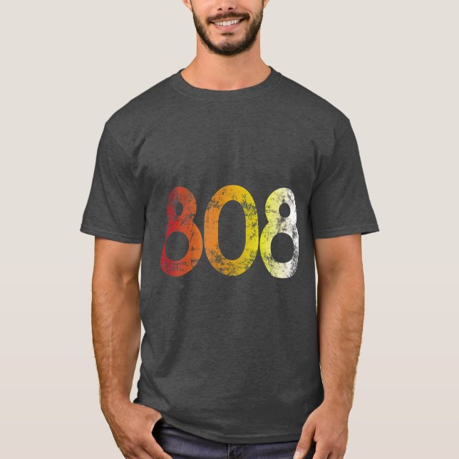 808 Retro Style Roland Electronic Drum Machine T-Shirt (Front)