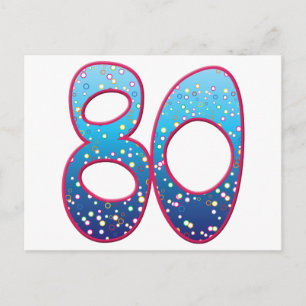 80 Age Rave Postcard