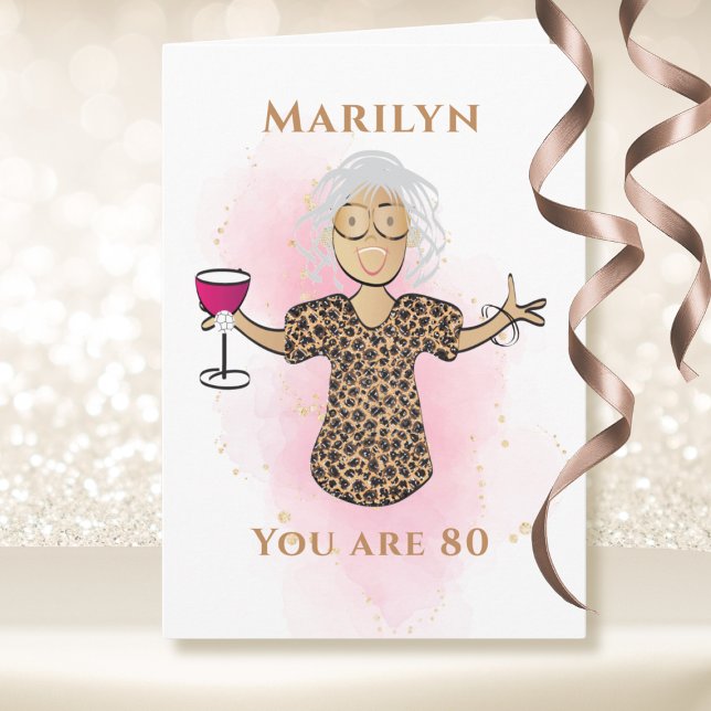 80 and Fabulous African American 80th Birthday  Card (Creator Uploaded)