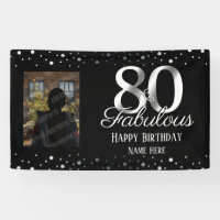 80 and Fabulous Birthday Confetti Photo
