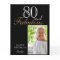 80 and Fabulous Elegant Black 80th Birthday Photo