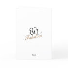 80 and Fabulous Elegant Black 80th Birthday Photo