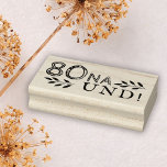 80 Na und Funny Deutch German 80th Birthday Rubber Stamp<br><div class="desc">Rustic 80 Na und Funny Deutch German 80th Birthday rubber stamp. 80th birthday stamp. Motivational and positive quote 80 Na und in modern typography and rustic twigs. The stamp is great for a woman or a man celebrating the 80th birthday with a sense of humour. You can change the age...</div>