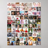 80 Photo Collage Personalized Poster (Front)