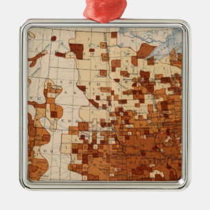 80 Proportion illiterates Negro voters Metal Tree Decoration