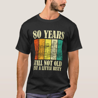 80 Railroad Steam Train 80Th T-Shirt