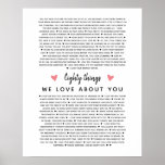 80 reasons why we love you birthday gift for him  poster<br><div class="desc">This is a DO IT YOURSELF XX Reasons why we love you. roses reasons we love you,  editable 50 Reasons,  60th birthday,  editable,  80th birthday,  memories,  love you,  mum,  retire You can edit the main body text. Designed by The Arty Apples Limited</div>