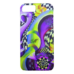 80 s Art Deco Geometric Pattern Case-Mate iPhone Case