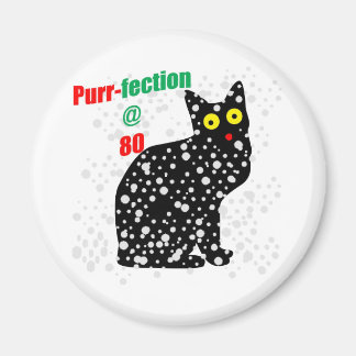 80 Snow Cat Purr-fection Magnet