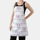80 So what Funny Pink 80th Birthday Woman Apron (Insitu)