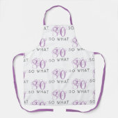 80 So what Funny Pink 80th Birthday Woman Apron (Front)