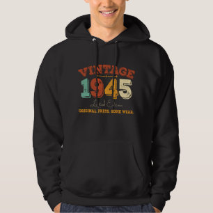 80 Year Old 1945 Retro Awesome 80th Birthday Gift Hoodie