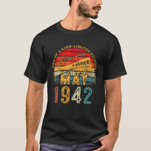 80 Year Old Awesome Since May 1942 Gifts 80Th Birt T-Shirt